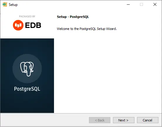 Welcome to the PostgreSQL setup