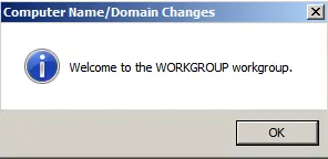 Welcome to the workgroup