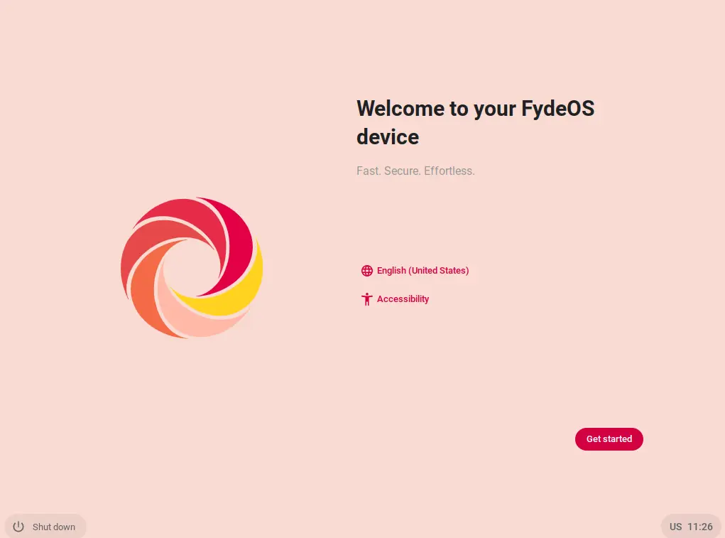 Welcome to your FydeOS device