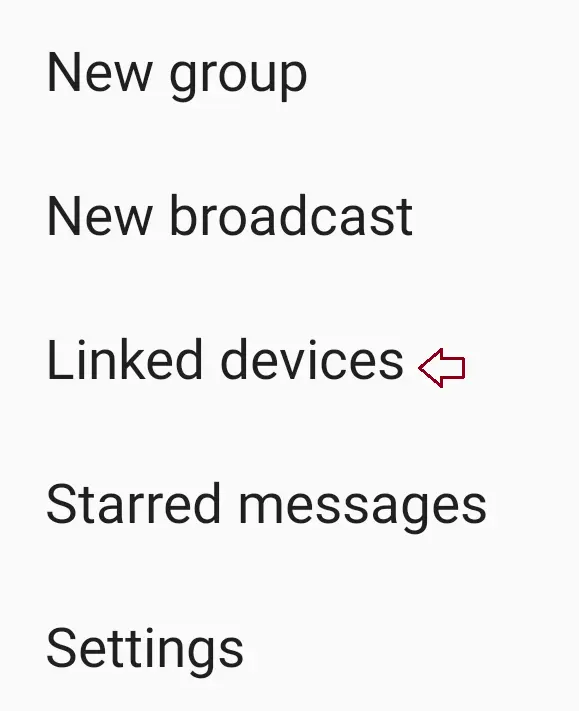 WhatsApp linked devices