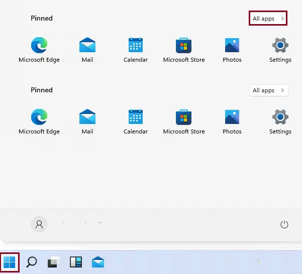 Windows 11 all apps