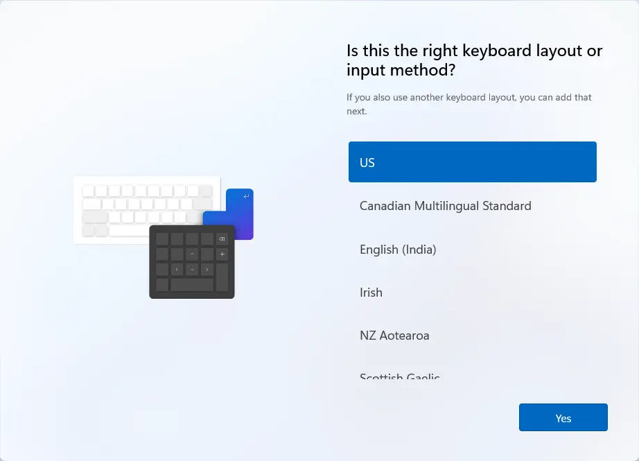 Windows 11 right keyboard layout