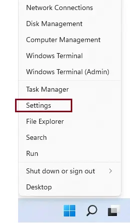 Windows 11 settings