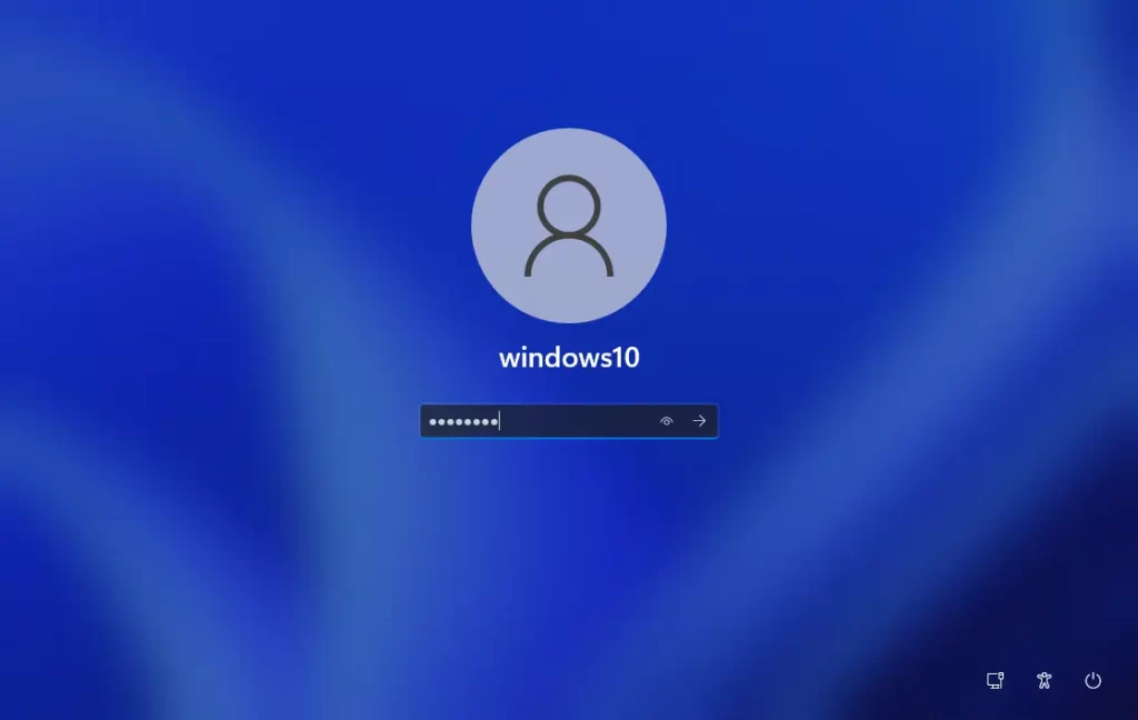 Windows 11 user login