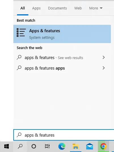 Windows Search app & features