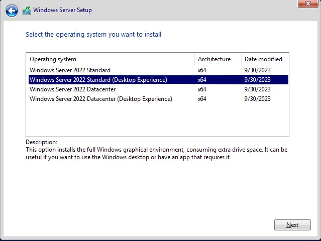 Windows Server 2025 operating system