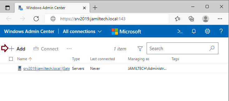 Windows admin center