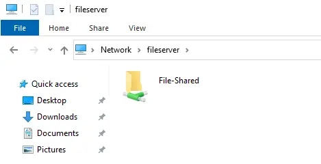 Windows network folders