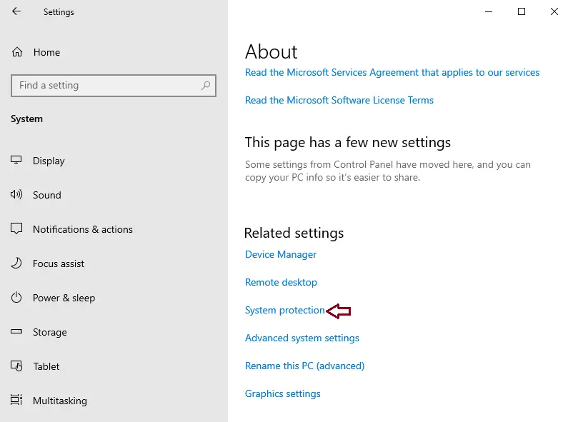 Windows server settings about