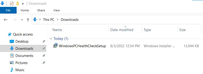 WindowsPCHealthCheckSetup