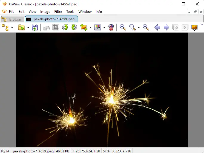 XnView classic photo viewer