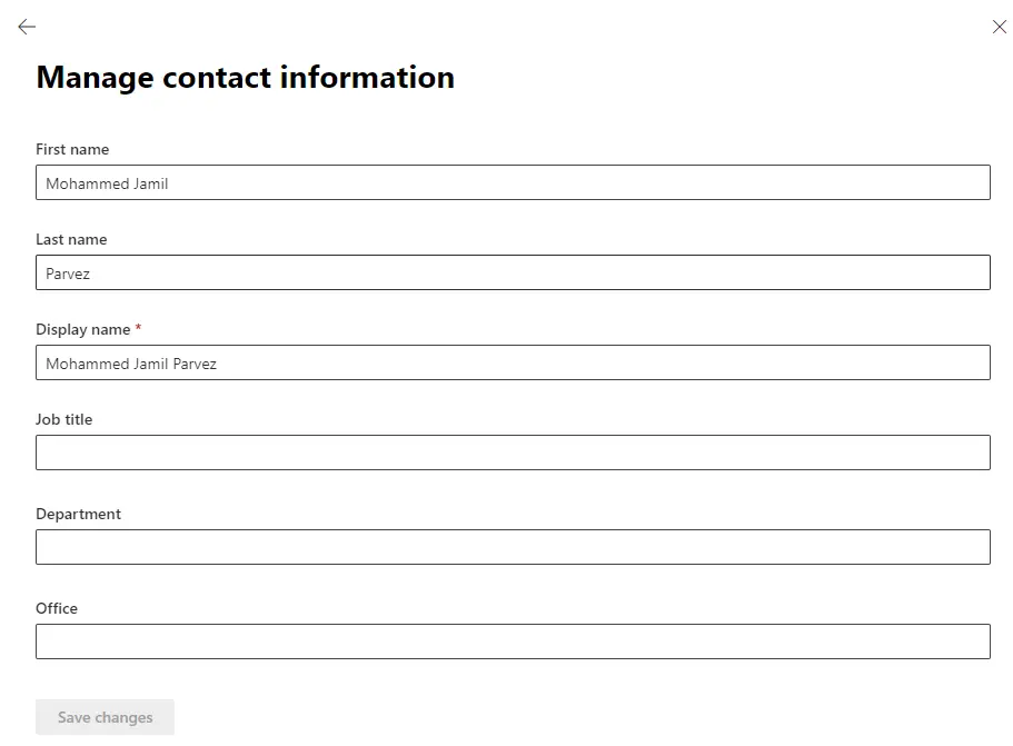 change user display name in Microsoft 365