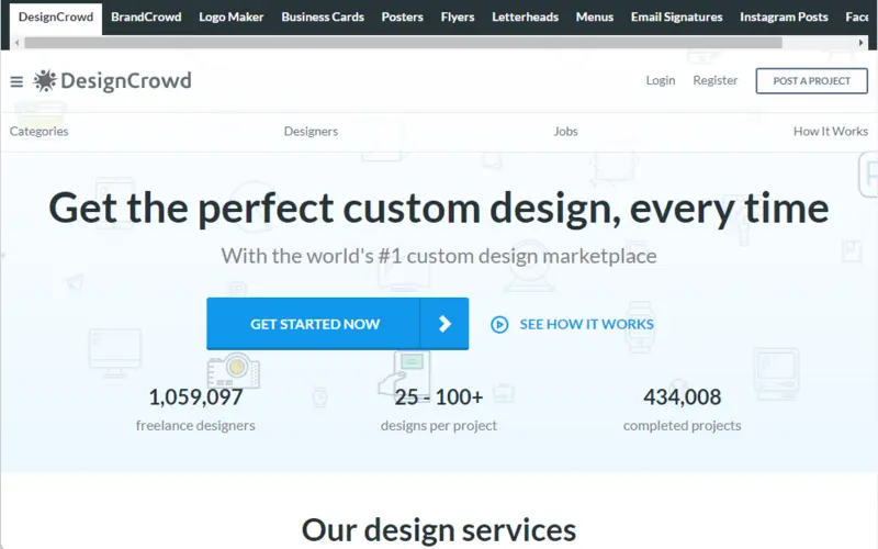 DesignCrowd Perfect Custom Design