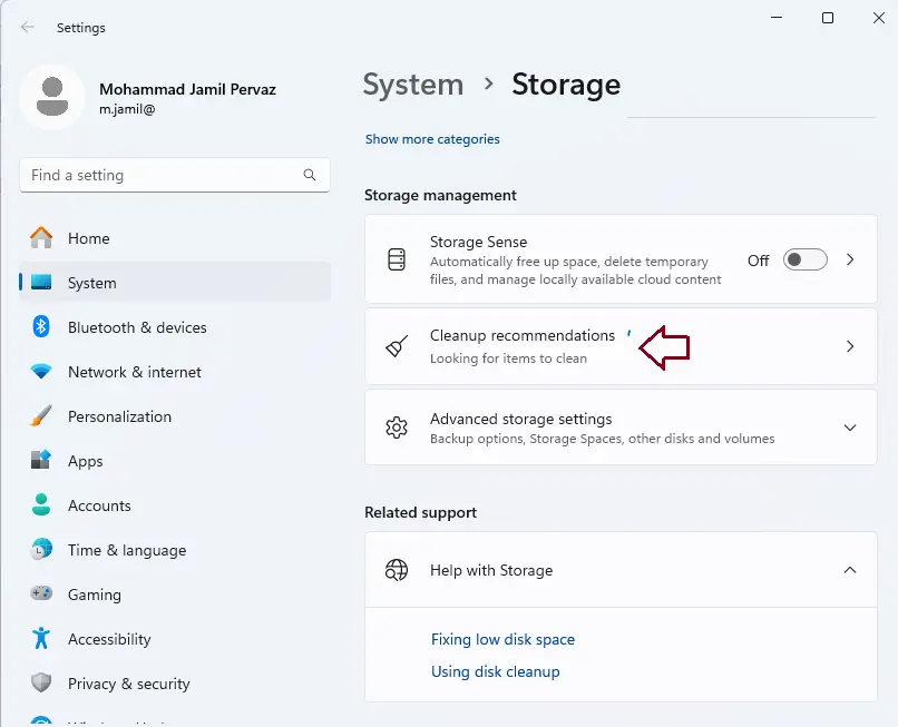 disk cleanup recommendations