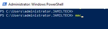 mmc PowerShell