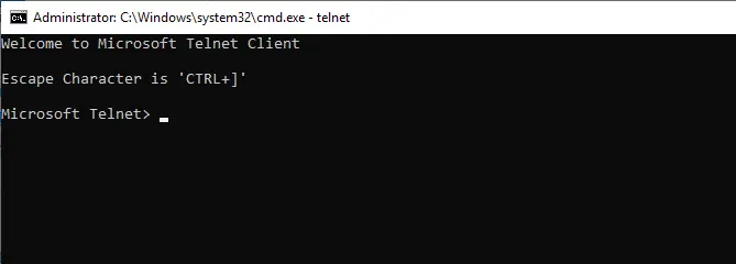 telnet command