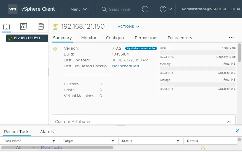 vCenter server appliance