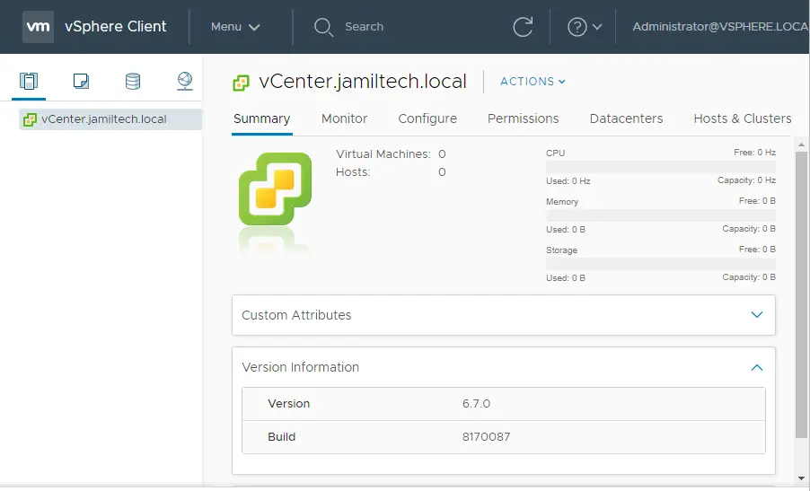 vSphere client