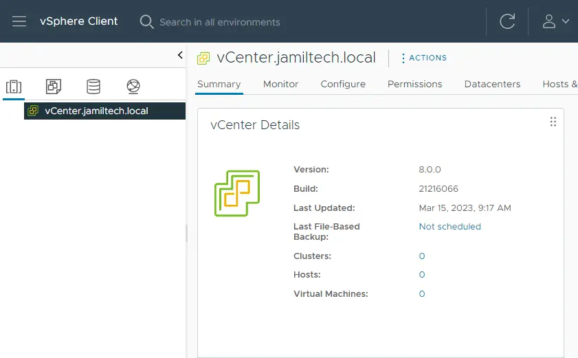 vSphere client