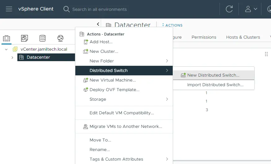 vSphere client